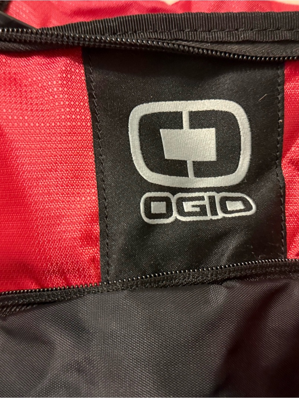 OGIO Red and Black Duffel Bag with Logo - Picture 10 of 15
